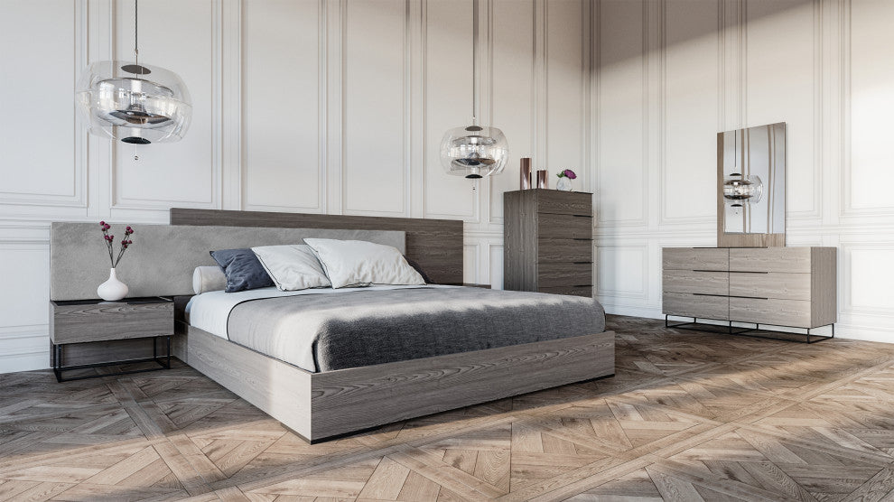 Nova Domus Enzo Italian Modern Gray Oak Mirror
