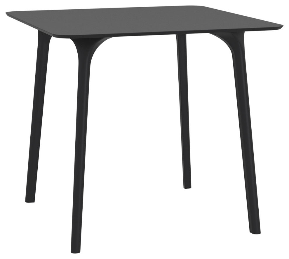 Maya Square Table 31 inch Black