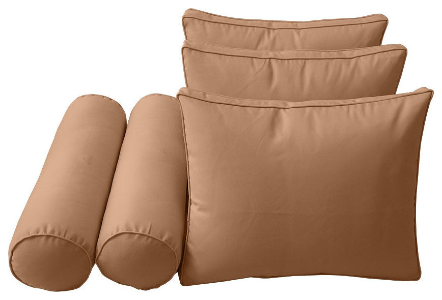 |COVER ONLY| Style 3 Crib Piped Trim Daybed Mattress Bolster Pillow Covers AD104