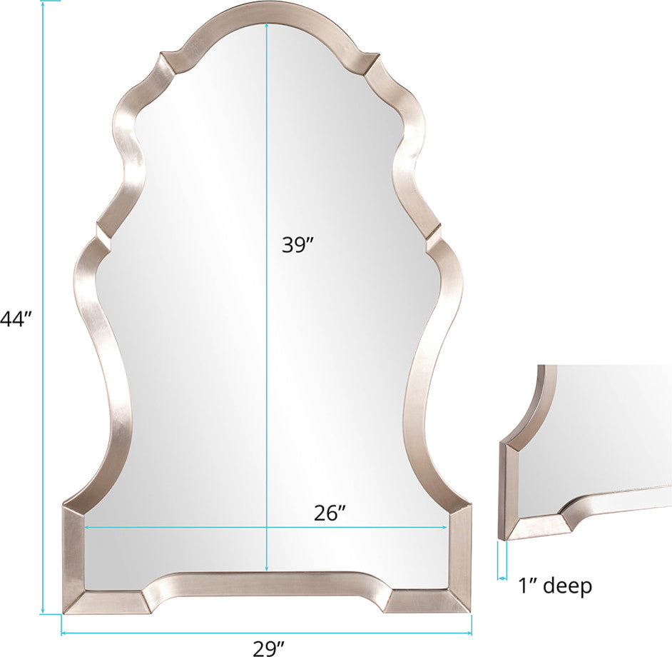 Howard Elliott Nadia Bright Silver Mirror