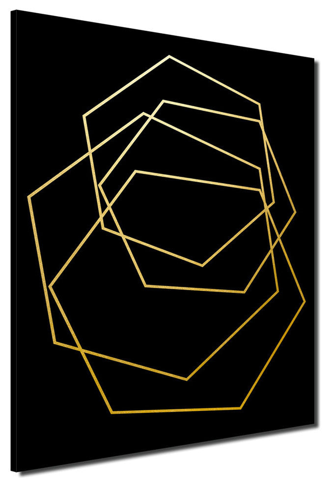 Wrapped Canvas 'Gilt Mod III/IIIB' 2 Piece Wall Decor, 2-Piece Set, 30"x40"