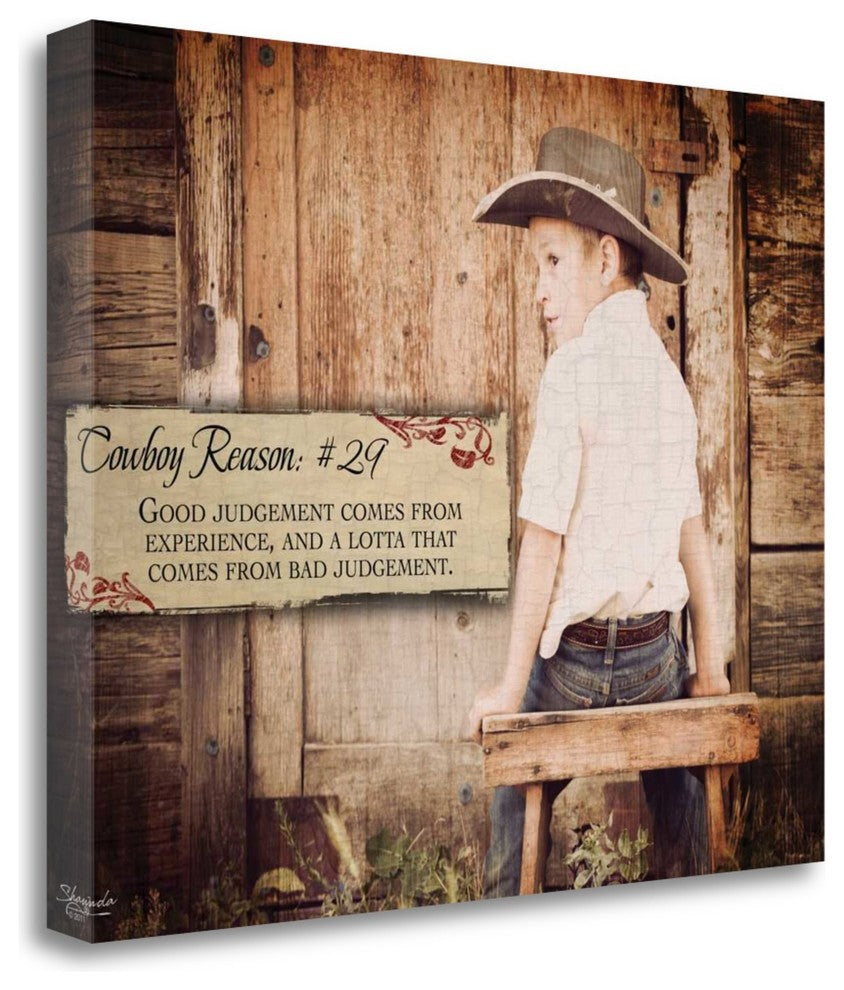 "Reason No. 29 Good Judgement" By Shawnda Eva, Giclee on Gallery Wrap Canvas