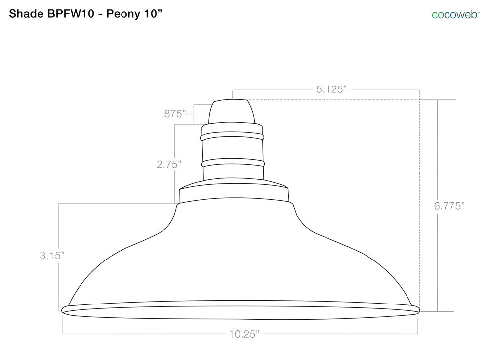 Cocoweb 10" Peony LED Post Light in Mahogany Bronze With 11' Post