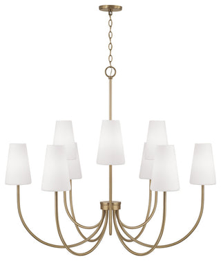 Capital Lighting 455291-550 Averitt 9 Light 46"W Chandelier - Aged Brass