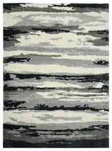 Abstract Gunter Area Rug, Dark Gray, 2' x 3', Abstract