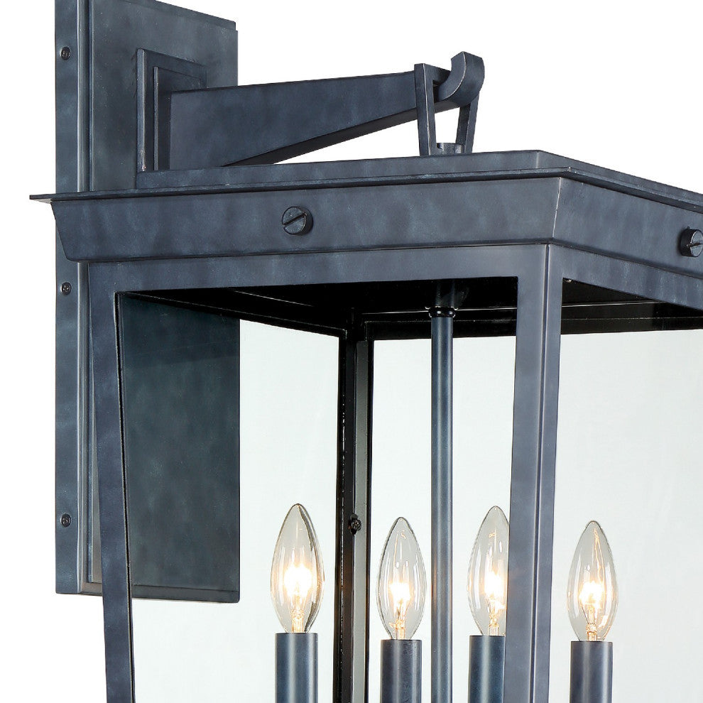 Belmont 4 Light Graphite Outdoor Wall Mount