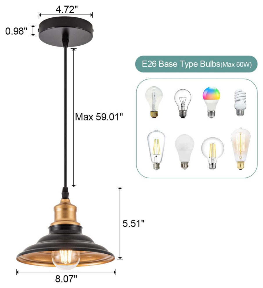 Black Pendant Lighting for Kitchen Island Barn Gold Hanging Pendant Light