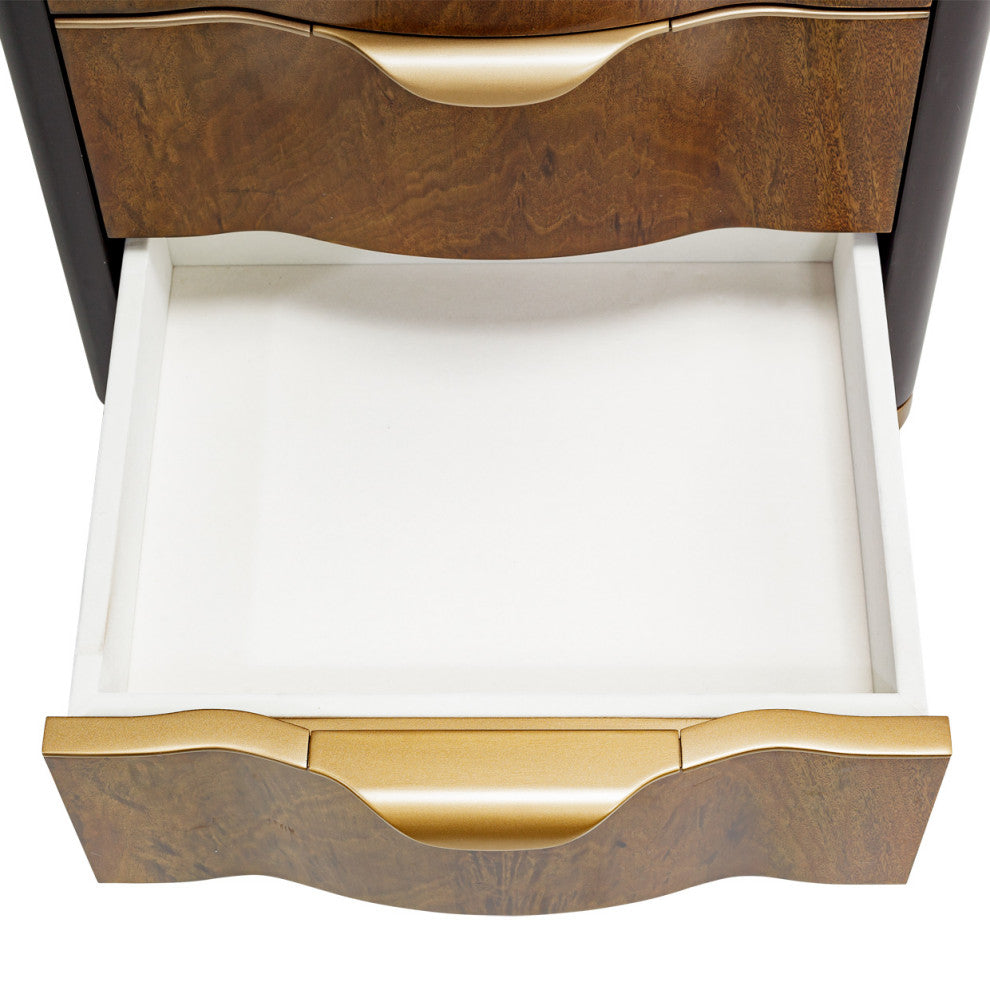 Malibu Crest Swivel Lingerie Chest - Crotch Mahogany