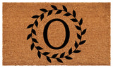 Calloway Mills Laurel Wreath Doormat, Letter O