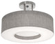 Montclair 15'' Fixture Light, Gray, Semi-Flush
