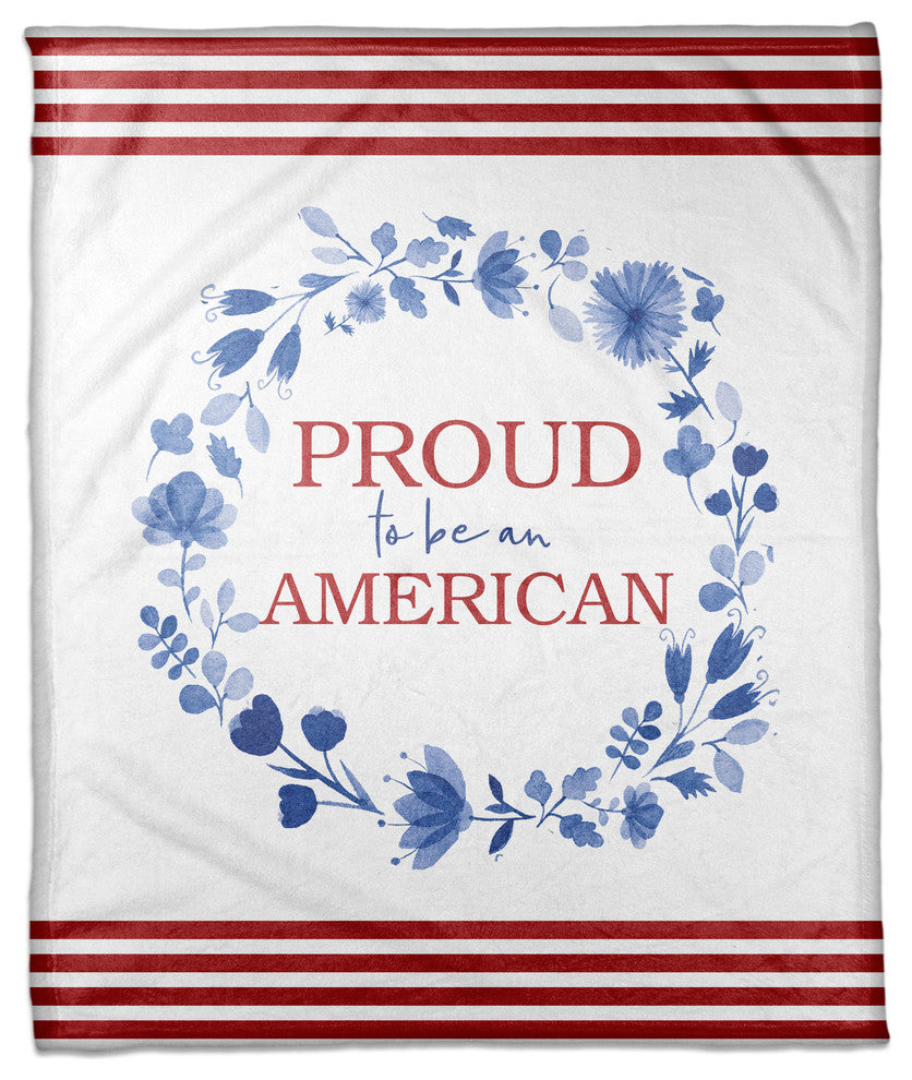Proud to be an American 50x60 Fleece Blanket