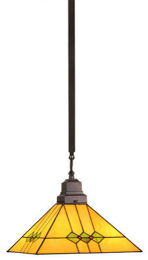 Meyda Lighting 49115 13"Sq Martini Mission Pendant