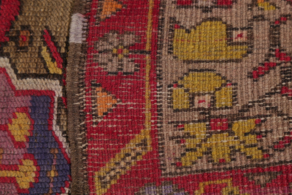 Consigned, Traditional Antique Oriental Hand-Knotted Turkish Area Rug, Red, 5x7