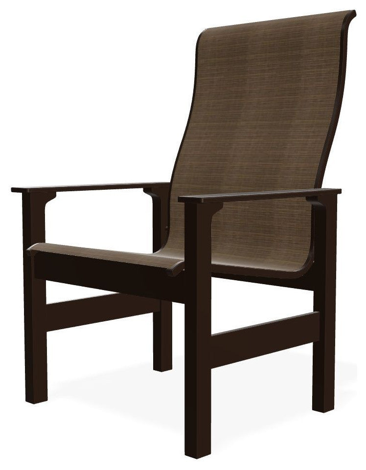 Leeward Sling Outdoor Armchair, Bark/Kona