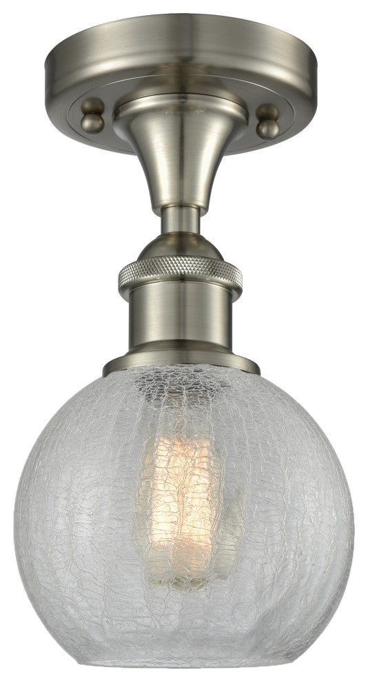 Innovations Lighting 516-1C-SN-G125-8-LED Athens 1 Light 8" Semi-Flush Mount
