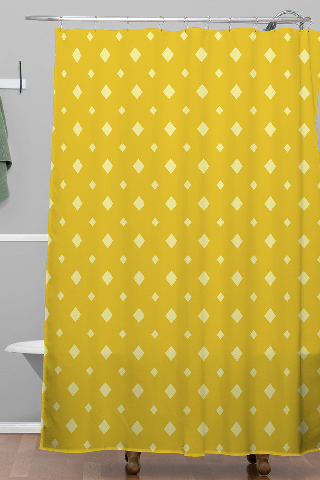 CraftBelly Twinkle Amber Shower Curtain, Standard