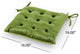 Hallie Tufted Velvet Dining Chair Cushions, Set of 4, Sage