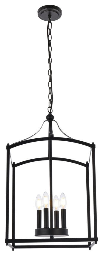 Judy 4-Light Pendant, Black