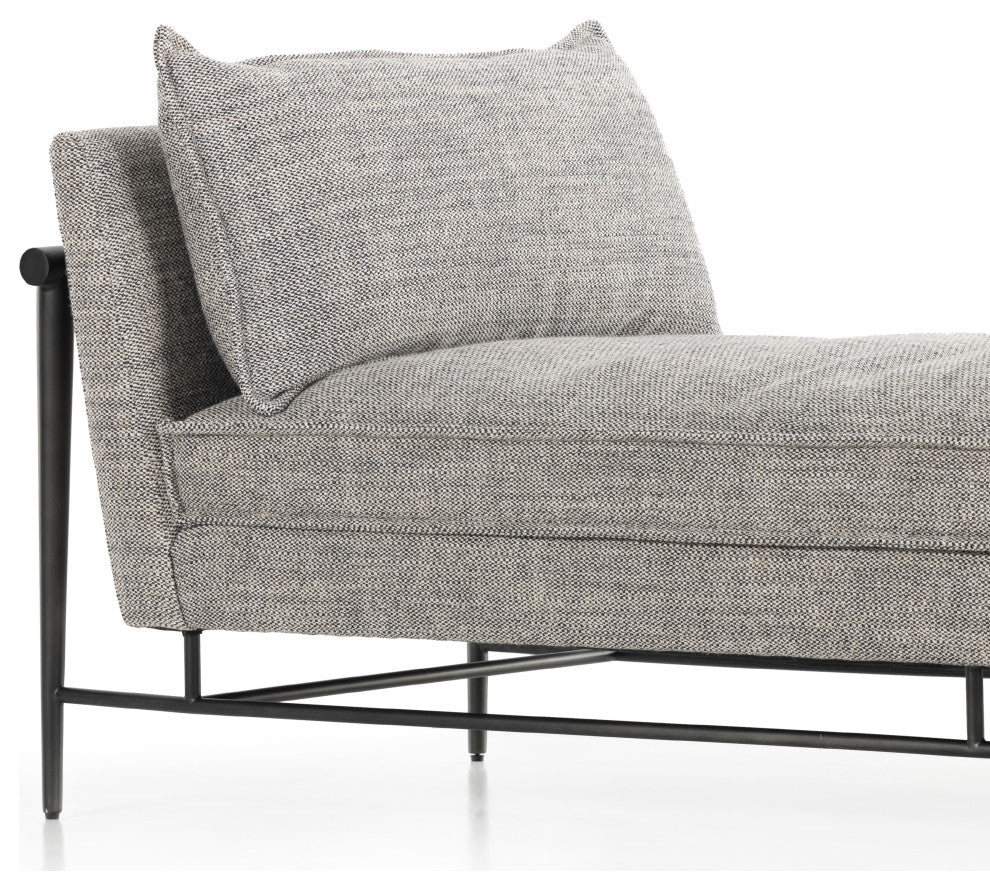 Rowen Chaise 86" Thames Raven