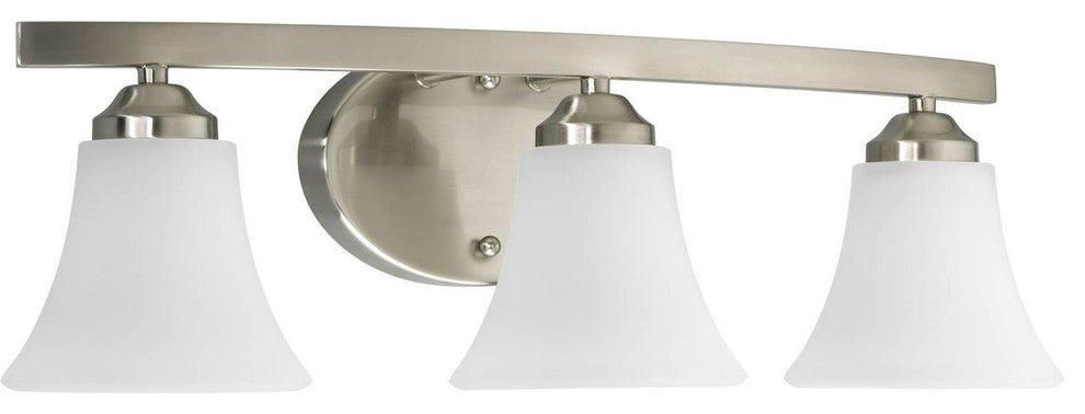 Adorn Collection 3-Light Bath Light, Brushed Nickel