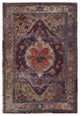 Raisa Handmade Medallion Purple/ Gray Area Rug 8'X10'