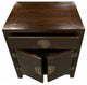 Oriental Ming End Table, Ebony Finish, Walnut