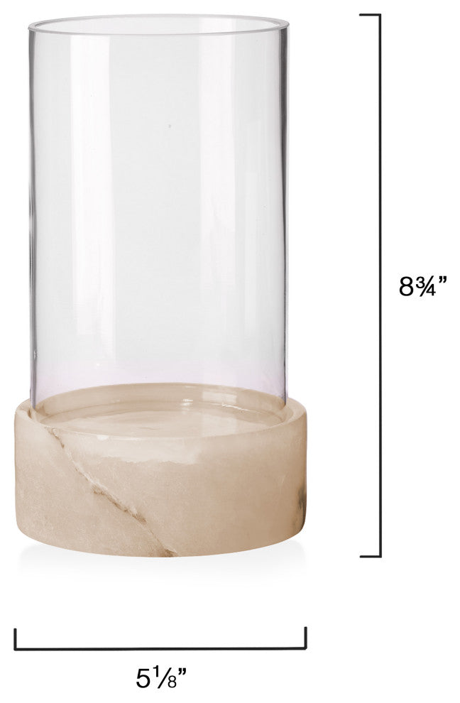 Charlotte Stacked Alabaster Hurricane, Short