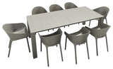 Compamia Sky Extendable 9-Piece Dining Set, Taupe