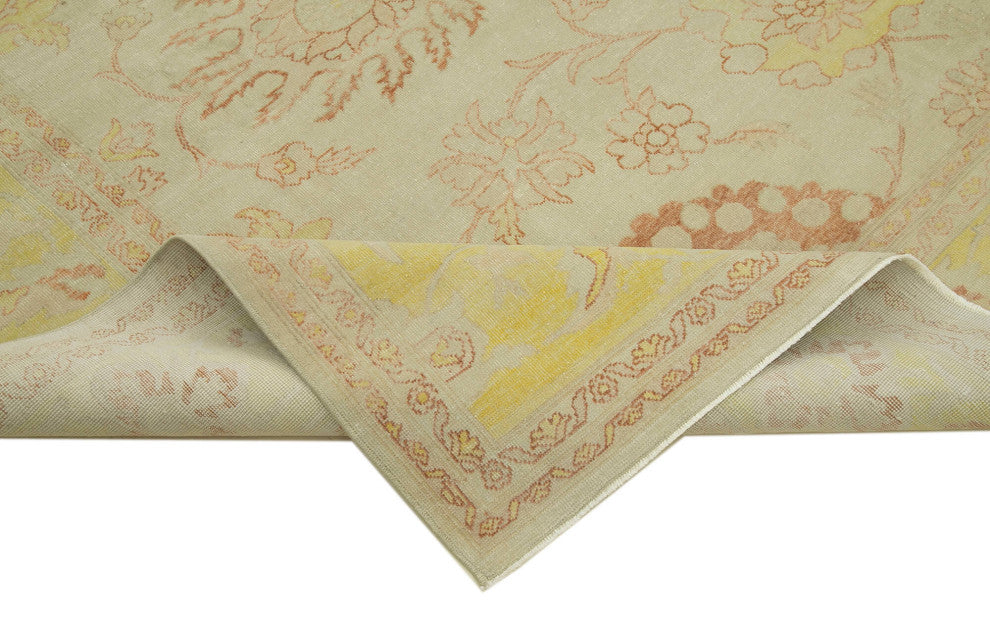 Rug N Carpet - Hand-Knotted Oriental 8' 7" x 11' 9" Soft Oushak Area Rug