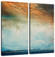 Abstract BXXVI Landsape Canvas Wall Art, 2-Piece Set