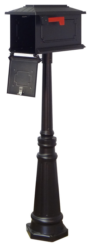 Kingston Curbside Mailbox and Tacoma Mailbox Post With Direct Burial Kit