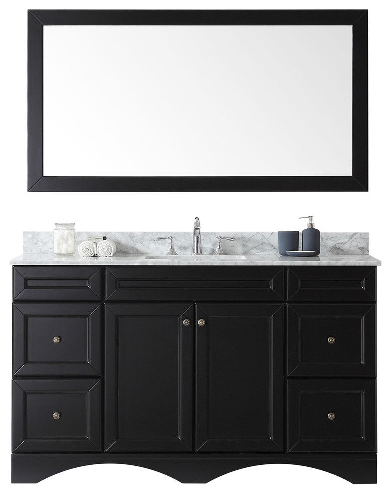 Talisa 60" Single Bathroom Vanity Set, Espresso