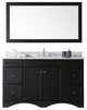 Talisa 60" Single Bathroom Vanity Set, Espresso