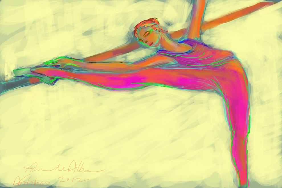 Marmont Hill, "Attitude" by Arthur Pina Painting Print on Wrapped Canvas, 36x24