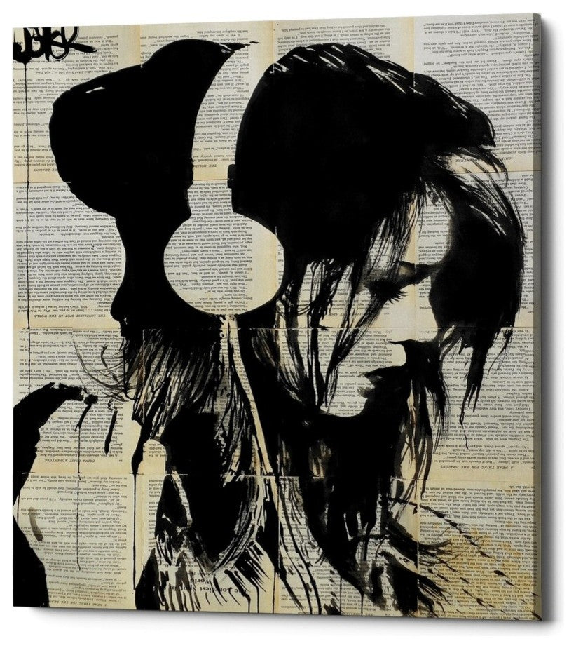 Epic Graffiti "Melodies Solace" by Loui Jover, Giclee Canvas Wall Art, 20"x24"