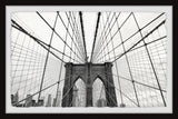 "Brooklyn Bridge Arches" Framed Painting Print, 30x20