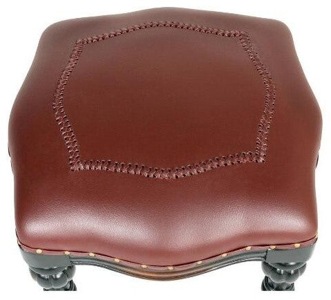 Rococo Ottoman With Faux Leather