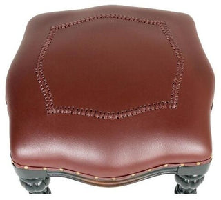 Rococo Ottoman With Faux Leather