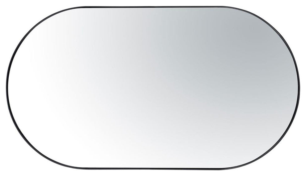 Capsule Wall Mirror, Black