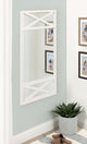 Thacker Framed Wall Mirror, White, 22"x40"