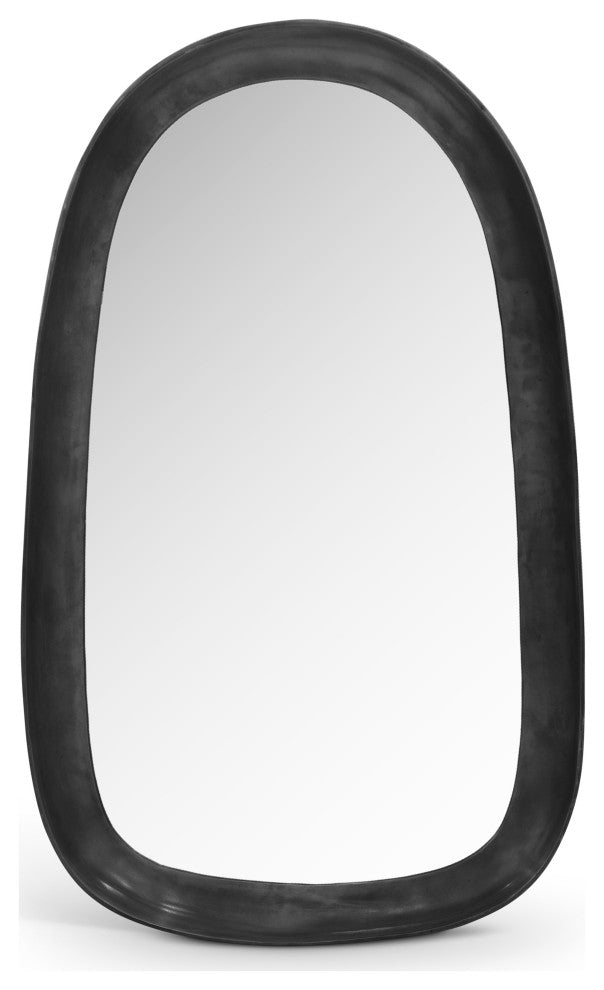 Auberge Mirror, Black, Oval Shape