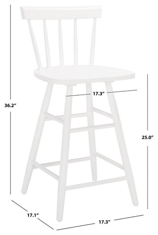Safavieh Tally Wood Counter Stool, White