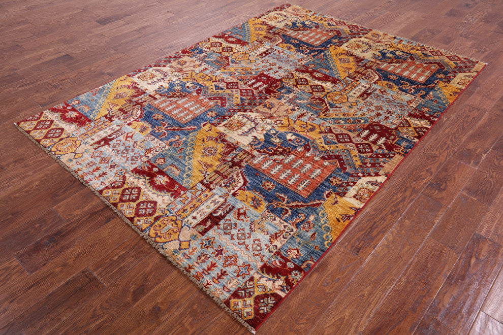 Hand Knotted Super Kazak Wool Rug 5' 7" X 7' 11" Q10951