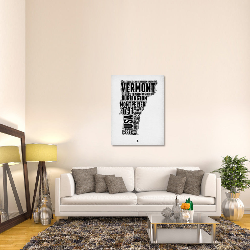 "Vermont Word Cloud 2" Fine Art Print