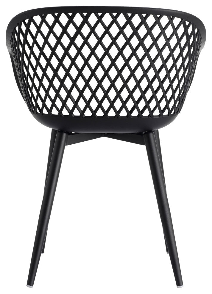 Piazza Outdoor Chair Black, Set of 2