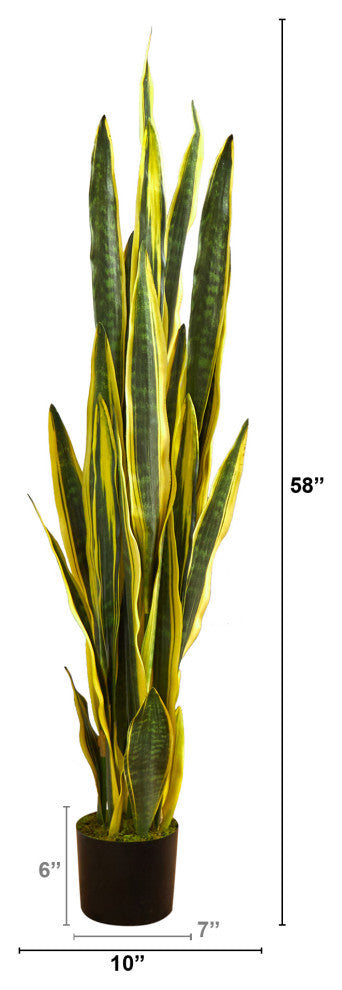 58" Sansevieria Artificial Plant