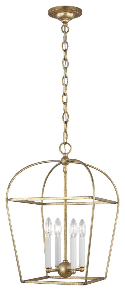 Stonington Small Lantern, Antique Gild