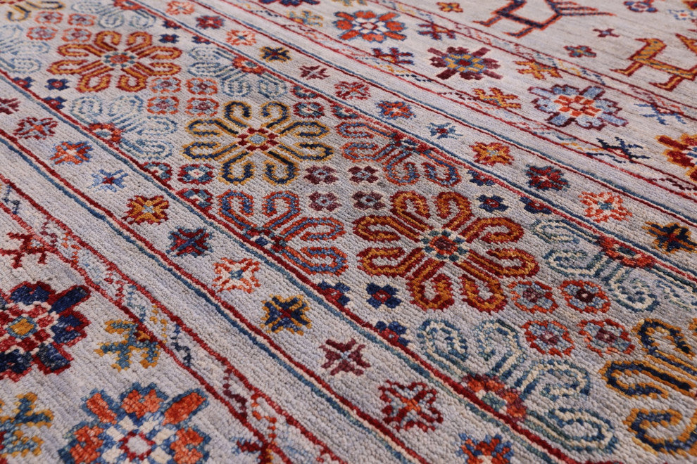3' 4" X 4' 10" Persian Gabbeh Tribal Hand Knotted Rug Q5409