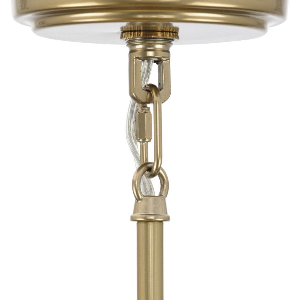 Lusail Collection Soft Gold Luxe Industrial Chandelier, 13-Light