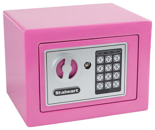 Digital Steel Security Safe For Valuables by Stalwart, Pink